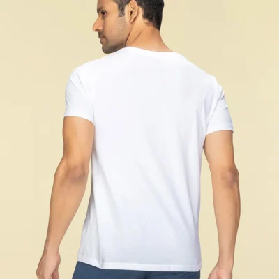 Buy Round Neck T-shirt - White in bulk for Corporate Gifting | Corporate Gyft