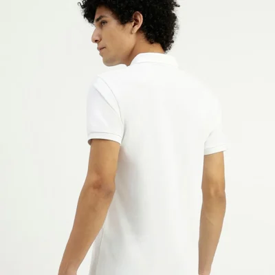 Buy Unisex CVC Polo T-shirt - White in bulk for Corporate Gifting | Corporate Gyft