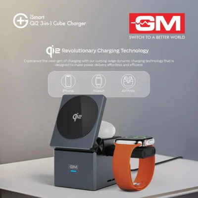 Buy G+ Magnetic 3-in-1 Wireless Charger in bulk for Corporate Gifting | Corporate Gyft