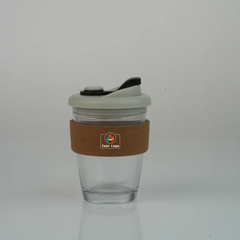 Buy Mirror Glass Mug with Cork Sleeve in bulk for Corporate Gifting | Corporate Gyft