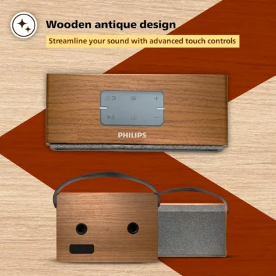 Buy Philips Wood-Finish Bluetooth Speaker in bulk for Corporate Gifting | Corporate Gyft