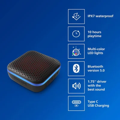 Buy Philips Bluetooth Speaker with LED Lights in bulk for Corporate Gifting | Corporate Gyft