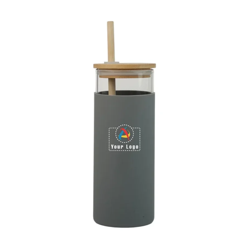 Buy Saturn Glass Bottle with Bamboo Cap in bulk for Corporate Gifting | Corporate Gyft