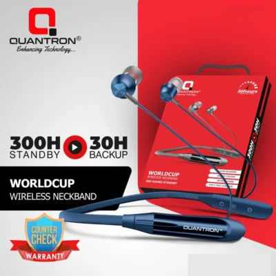 Buy Quantron Wireless Neckband Earphones in bulk for Corporate Gifting | Corporate Gyft