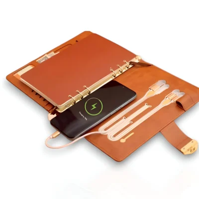 Buy Smart Powerbank Notebook with Biometric Lock in bulk for Corporate Gifting | Corporate Gyft