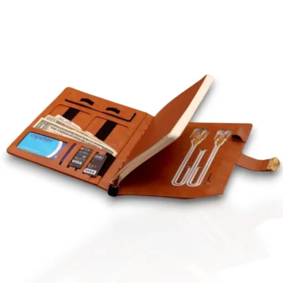 Buy Smart Powerbank Notebook with Biometric Lock in bulk for Corporate Gifting | Corporate Gyft