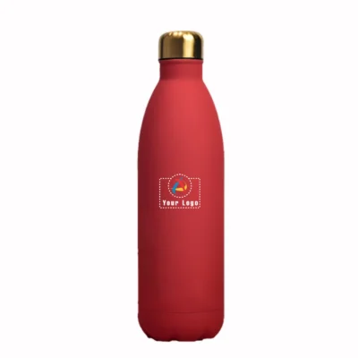 Buy Elite Gold Steel Bottle - Red in bulk for Corporate Gifting | Corporate Gyft