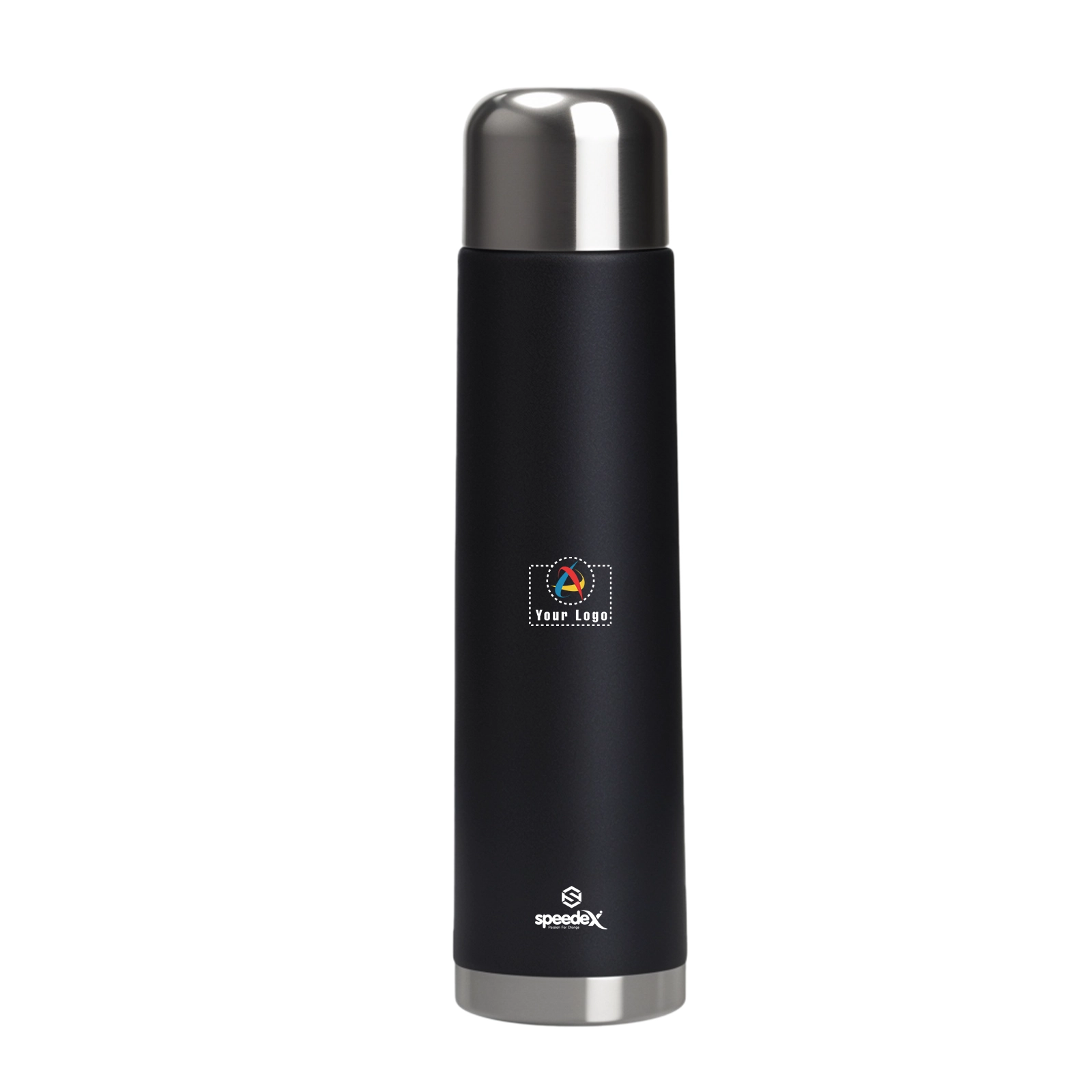 Buy Flasq Double Wall Steel Bottle - Black in bulk for Corporate Gifting | Corporate Gyft