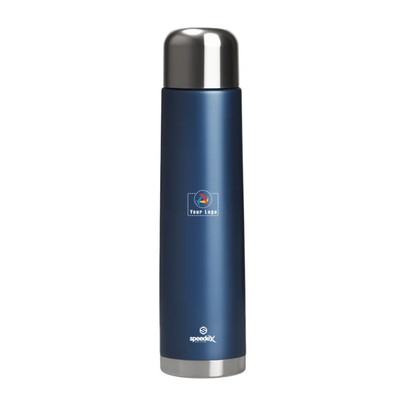 Buy Flasq Double Wall Steel Bottle - Blue in bulk for Corporate Gifting | Corporate Gyft