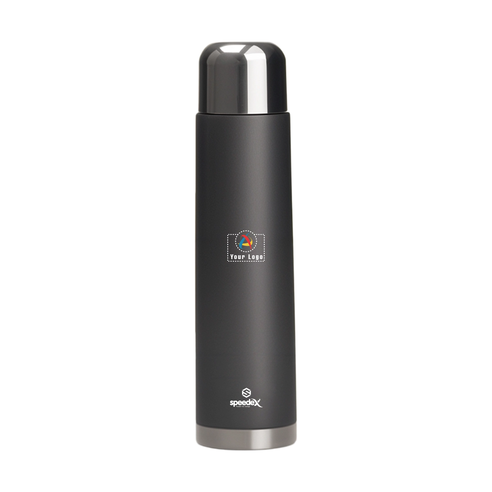 Flasq Double Wall Steel Bottle - Grey Buy Flasq Double Wall Steel Bottle - Grey in bulk for Corporate Gifting | Corporate Gyft