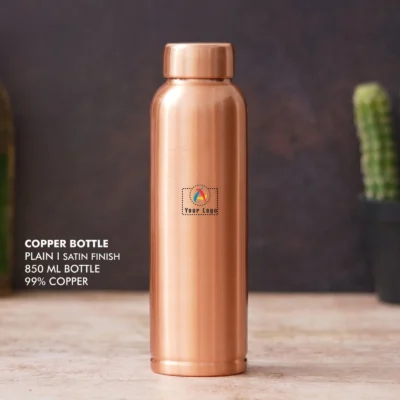 Buy Satin Finish Copper Bottle in bulk for Corporate Gifting | Corporate Gyft