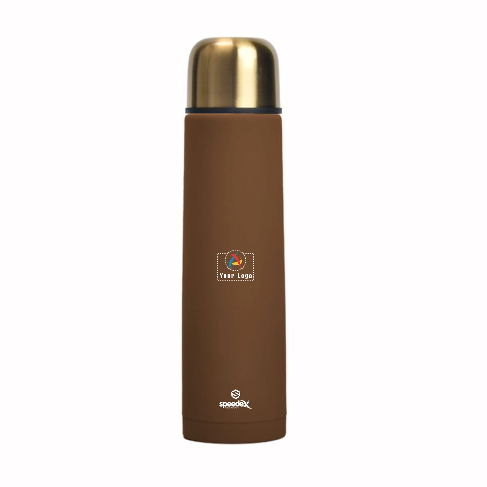 Buy Imperio Gold Thermal Bottle - Brown in bulk for Corporate Gifting | Corporate Gyft