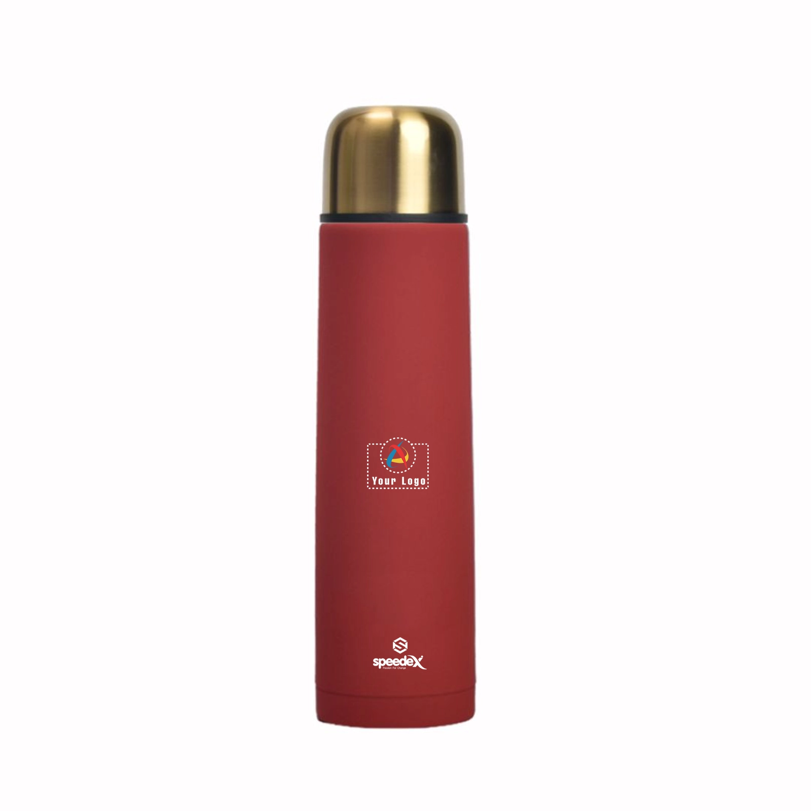 Imperio Gold Thermal Bottle - Red Buy Imperio Gold Thermal Bottle - Red in bulk for Corporate Gifting | Corporate Gyft