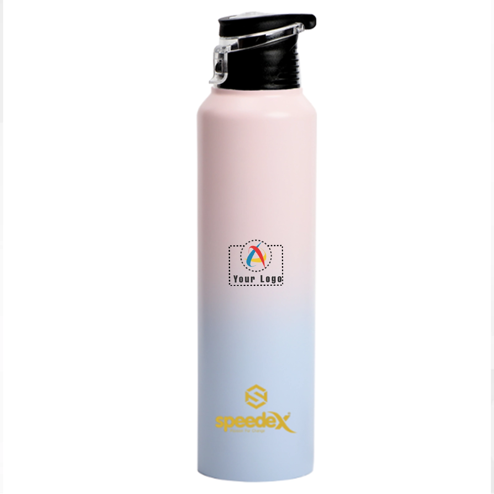 Simplex Stainless Steel Bottle - Pink Blue Buy Simplex Stainless Steel Bottle - Pink Blue in bulk for Corporate Gifting | Corporate Gyft