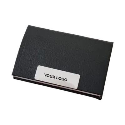 Buy Black Card Holder with Innova Mat Texture in bulk for Corporate Gifting | Corporate Gyft