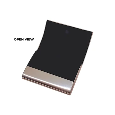 Buy Sleek Grey Card Holder with Black Accent in bulk for Corporate Gifting | Corporate Gyft