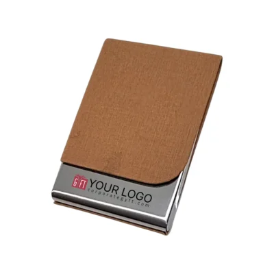 Buy Beige Finish Corporate Card Holder in bulk for Corporate Gifting | Corporate Gyft