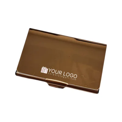 Buy Brass Metal Finish Premium Card Holder in bulk for Corporate Gifting | Corporate Gyft