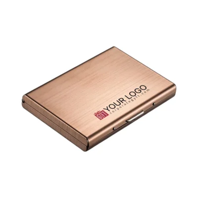 Buy RFID Blocking Suitcase Card Holder - Rose Gold in bulk for Corporate Gifting | Corporate Gyft