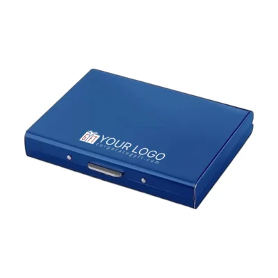 Buy RFID Blocking Suitcase Card Holder - Blue in bulk for Corporate Gifting | Corporate Gyft