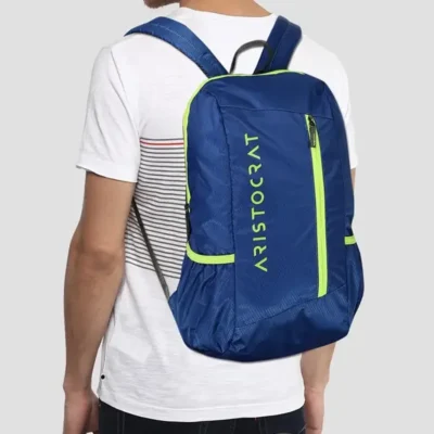 Buy Aristocrat Polyester Backpack - Blue in bulk for Corporate Gifting | Corporate Gyft