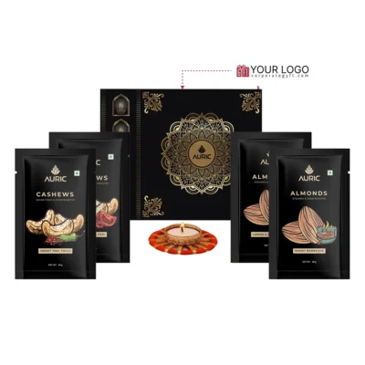 Buy Golden Glow Diwali Gift Box in bulk for Corporate Gifting | Corporate Gyft