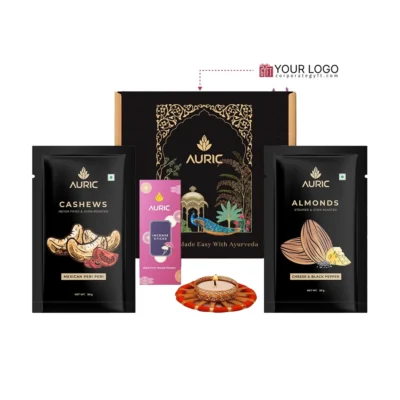 Buy Nutty Aura Diwali Gift Box in bulk for Corporate Gifting | Corporate Gyft