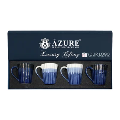 Buy Sky Ripple Mug Gift Set in bulk for Corporate Gifting | Corporate Gyft