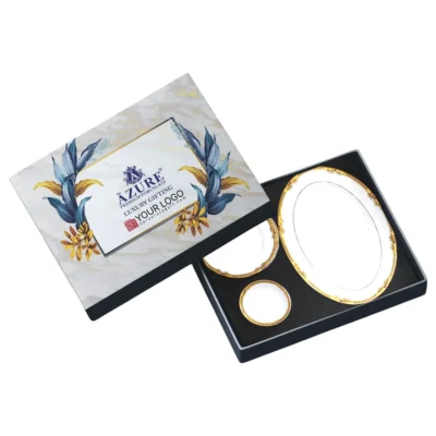 Buy Snowglow Platter and Plate Gift Set in bulk for Corporate Gifting | Corporate Gyft