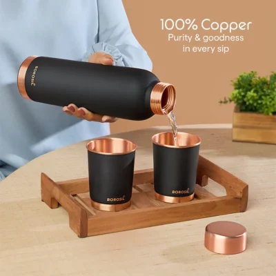Buy Borosil Copper Hydration Gift Set in bulk for Corporate Gifting | Corporate Gyft