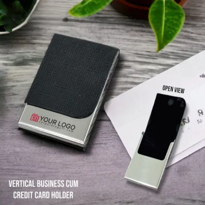 Buy Vertical Metal Card Holder in bulk for Corporate Gifting | Corporate Gyft