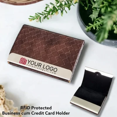 Buy RFID Card Holder with Textured Finish in bulk for Corporate Gifting | Corporate Gyft