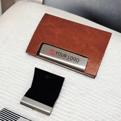 Buy Brown Leather Card Holder in bulk for Corporate Gifting | Corporate Gyft