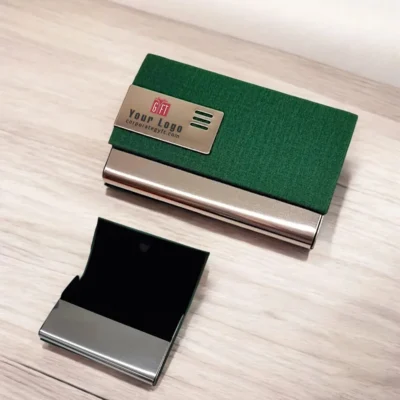 Buy Green Textured Card Holder in bulk for Corporate Gifting | Corporate Gyft