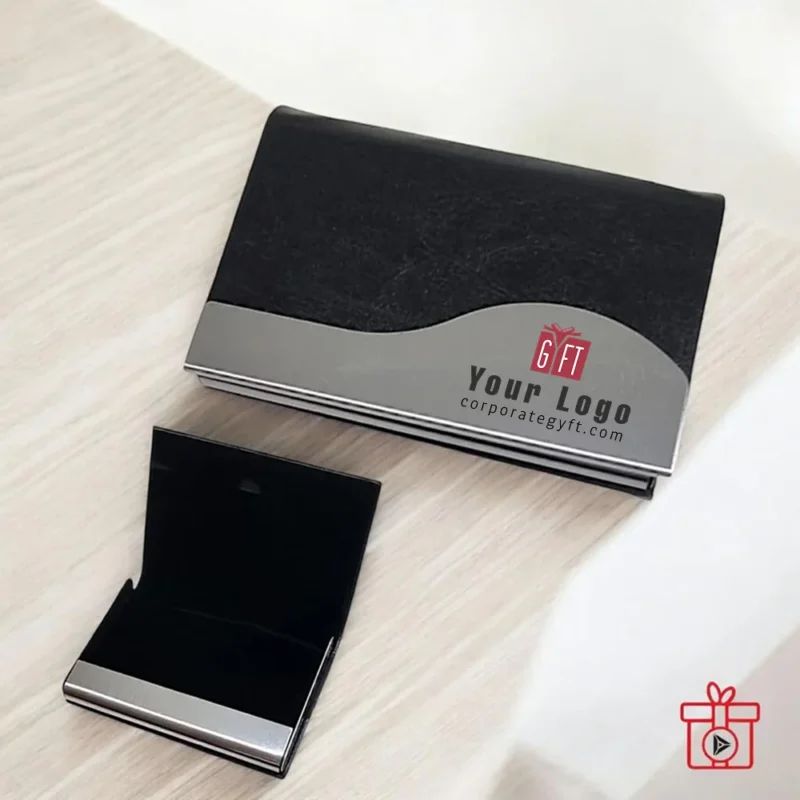 Buy Modern Steel Finish Card Holder in bulk for Corporate Gifting | Corporate Gyft
