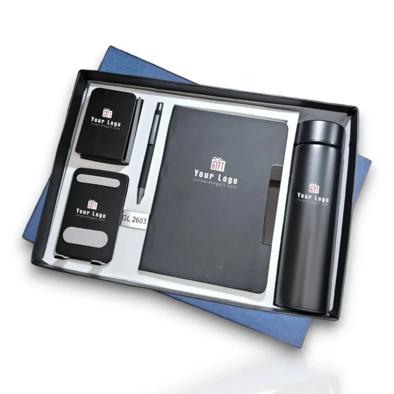 Buy 5-in-1 Black Metal Premium Kit in bulk for Corporate Gifting | Corporate Gyft