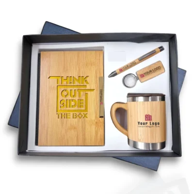 Buy Nature-Inspired 4-in-1 Bamboo Gifting Kit in bulk for Corporate Gifting | Corporate Gyft