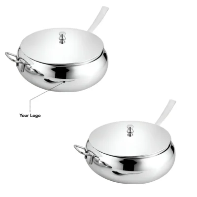 Buy Heavy-Duty Stainless Steel Bowl Duo in bulk for Corporate Gifting | Corporate Gyft