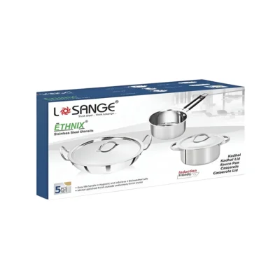 Buy 5-Piece Stainless Steel Cookware Gift Set in bulk for Corporate Gifting | Corporate Gyft