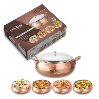 Buy 5-Piece Copper-Finish Cook and Serve Set in bulk for Corporate Gifting | Corporate Gyft