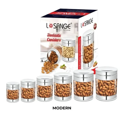 Buy See-Through Modern Canister Set - 7 Pieces in bulk for Corporate Gifting | Corporate Gyft