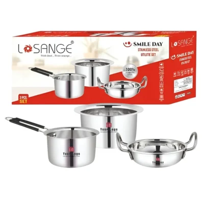 Buy Duravault Plain Kitchenware Set – 3 Pieces in bulk for Corporate Gifting | Corporate Gyft