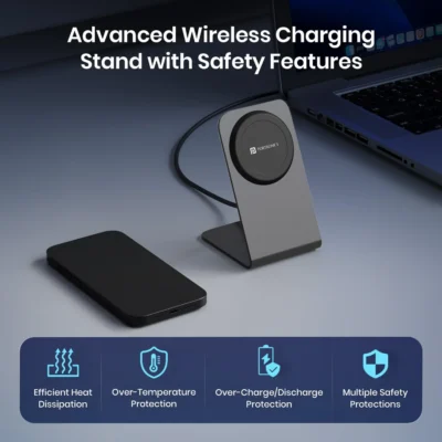 Buy Portronics 15W Magsafe Wireless Charging Stand in bulk for Corporate Gifting | Corporate Gyft