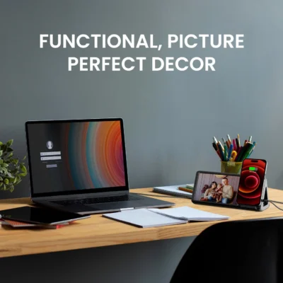 Buy Portronics 3-in-1 Wireless Charger with Photo Frame in bulk for Corporate Gifting | Corporate Gyft