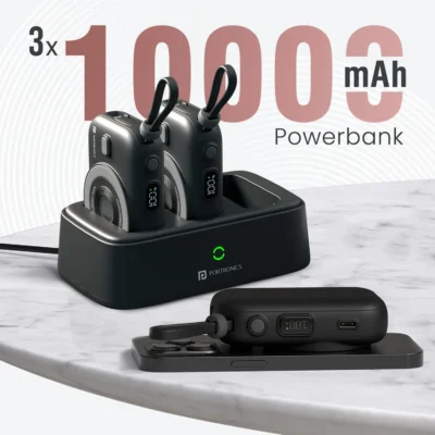 Buy Portronics Magnetic Wireless Power Bank in bulk for Corporate Gifting | Corporate Gyft