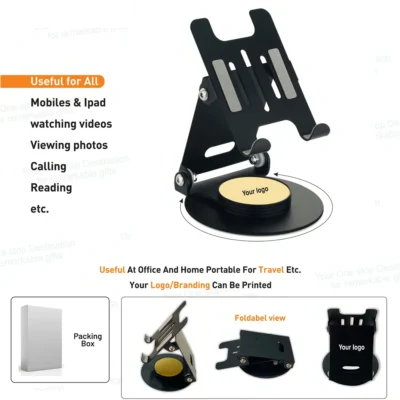 Buy Mild Steel 360° Rotating Mobile Stand in bulk for Corporate Gifting | Corporate Gyft