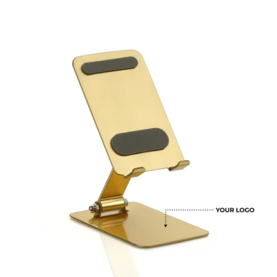 Buy 180 Degree Foldable Mobile Stand - Gold in bulk for Corporate Gifting | Corporate Gyft