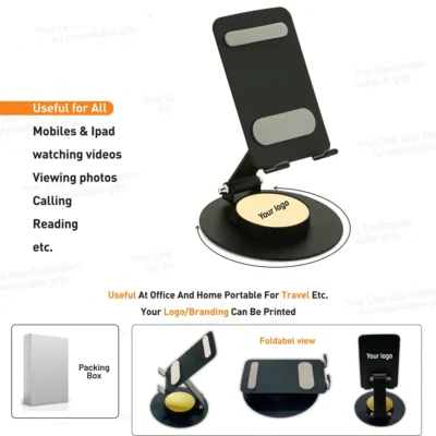 Buy 360° Rotating Foldable Mobile Stand in bulk for Corporate Gifting | Corporate Gyft