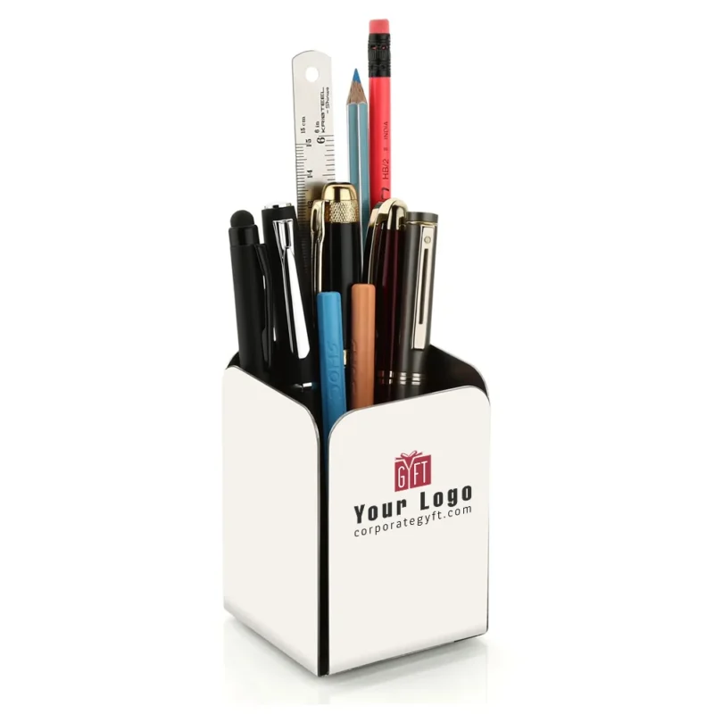 Buy Sleek Desk Stationery Organizer - White in bulk for Corporate Gifting | Corporate Gyft