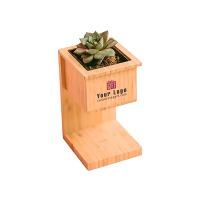 Buy Desk Planter with Wireless Charging in bulk for Corporate Gifting | Corporate Gyft